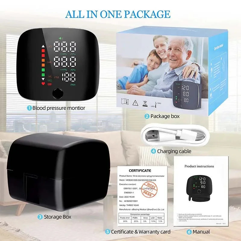Digital Wrist Blood Pressure Monitor