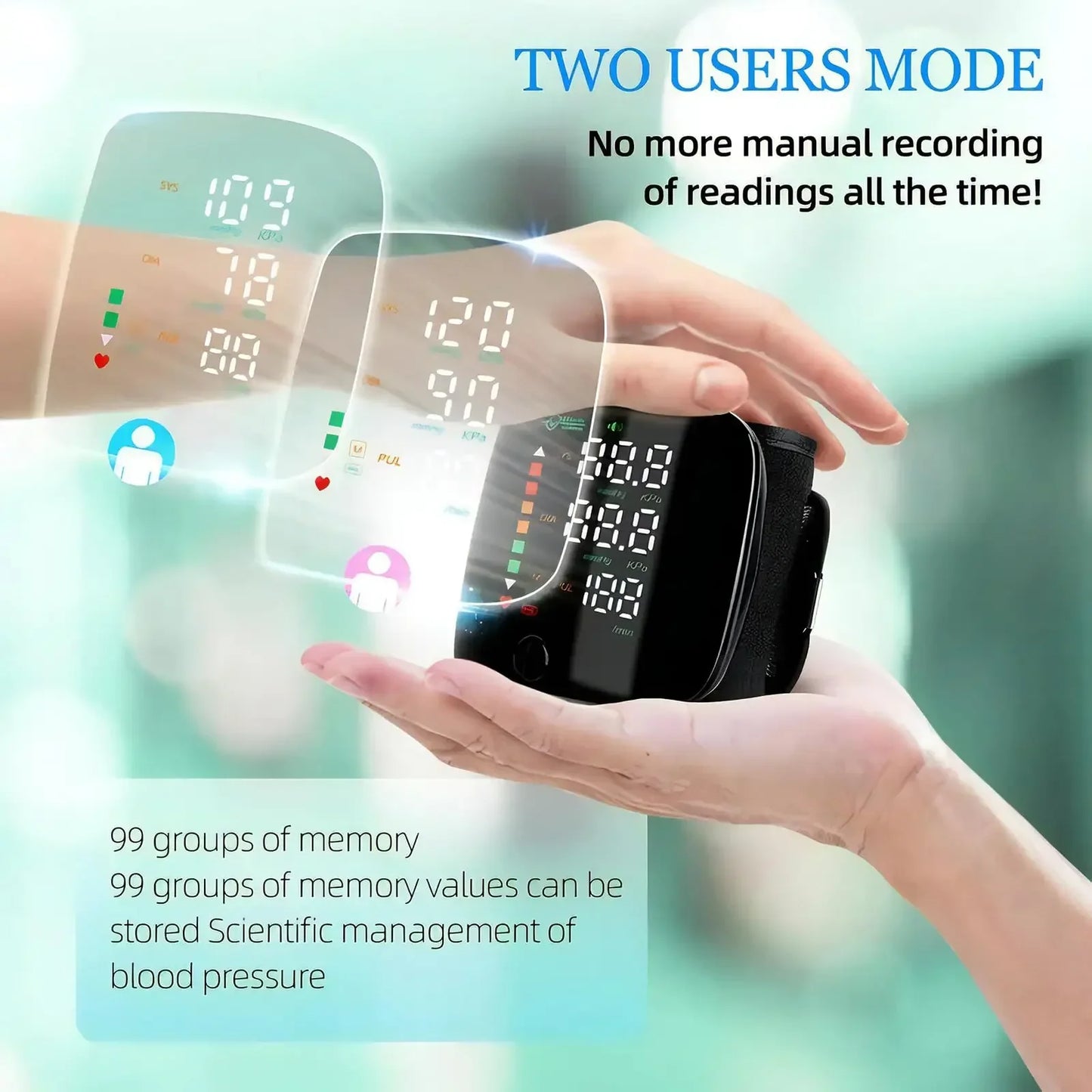 Digital Wrist Blood Pressure Monitor