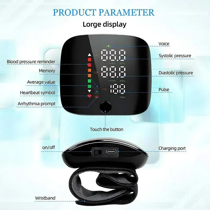 Digital Wrist Blood Pressure Monitor