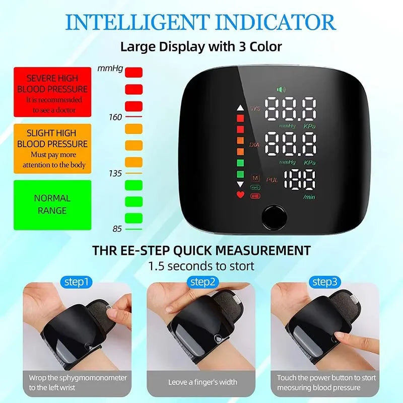 Digital Wrist Blood Pressure Monitor