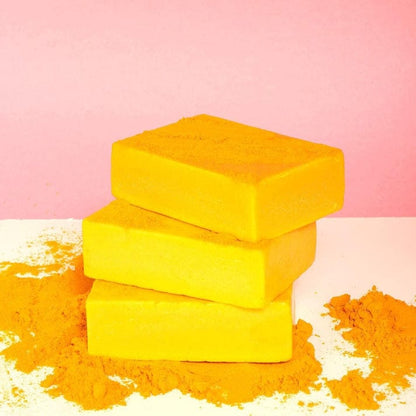 Honey Glow Lemon Turmeric Kojic Soap – Natural Brightening Bar for Face and Body